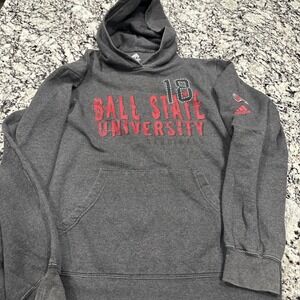 Ball State‎ Cardinals Hoodie Mens Large NCAA College Pullover Sweatshirt